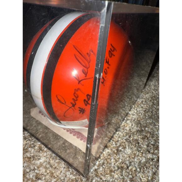 Leroy kelly mini Helmet #44 with certification of authenticity - Picture 2 of 6